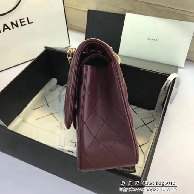 香奈兒CHANEL 升級版A1113全新經典小羊皮金銀鏈條單肩斜挎包 DSC1766